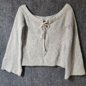 Endless Rose Cropped Gray Women's Sweater Sz. Small